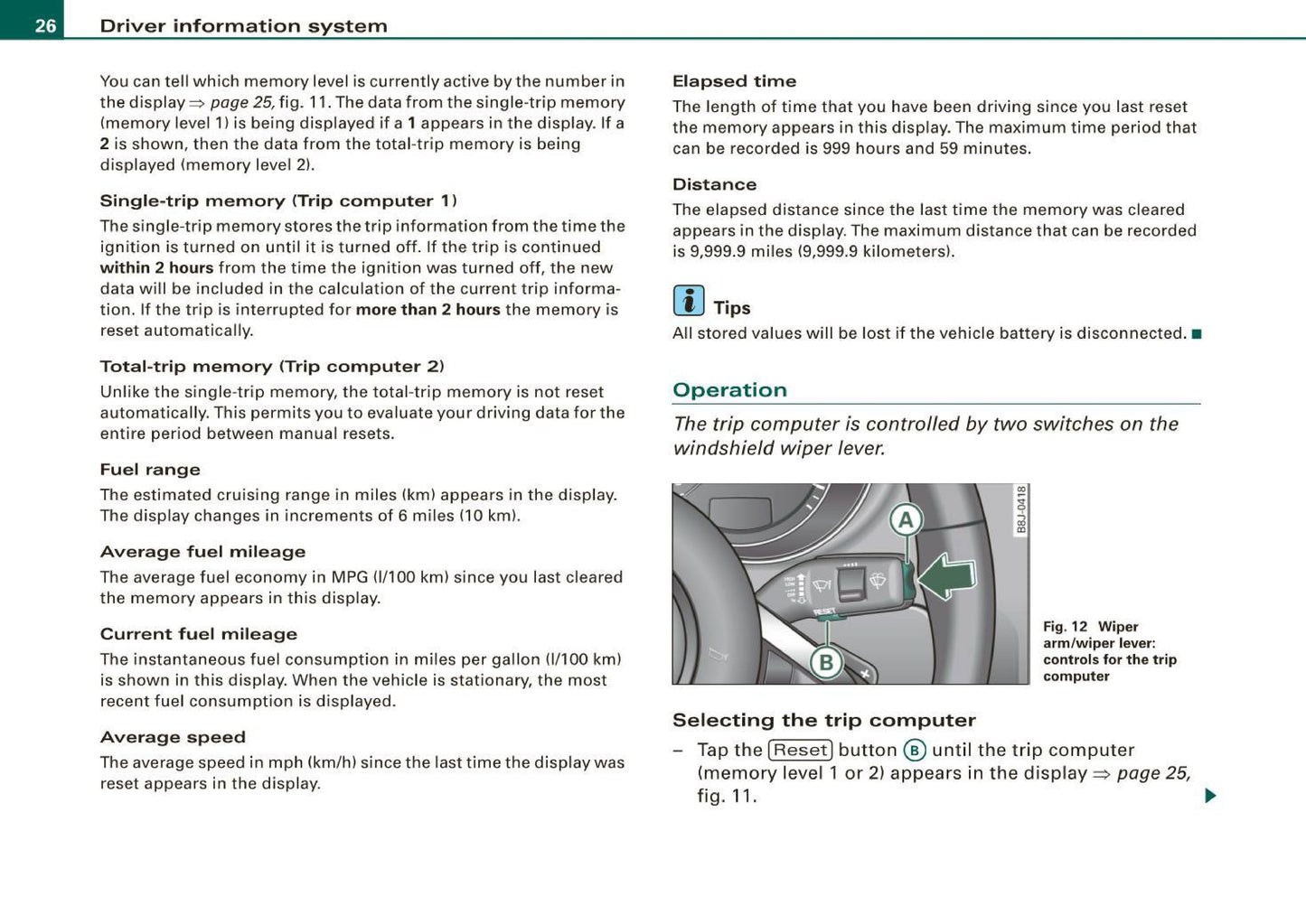 2009 Audi TT Coupe Owner's Manual | English