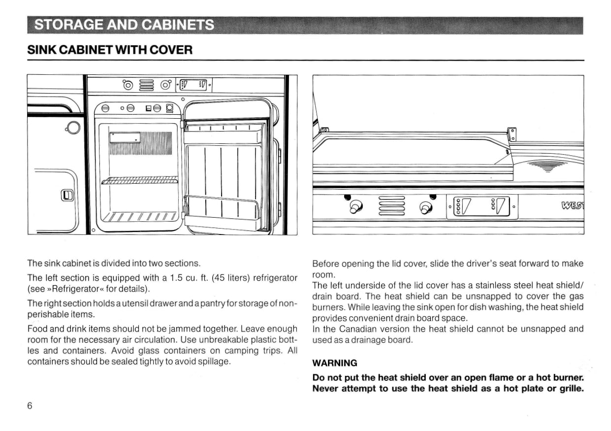 1987 Volkswagen Camper Owner's Manual Supplement | English