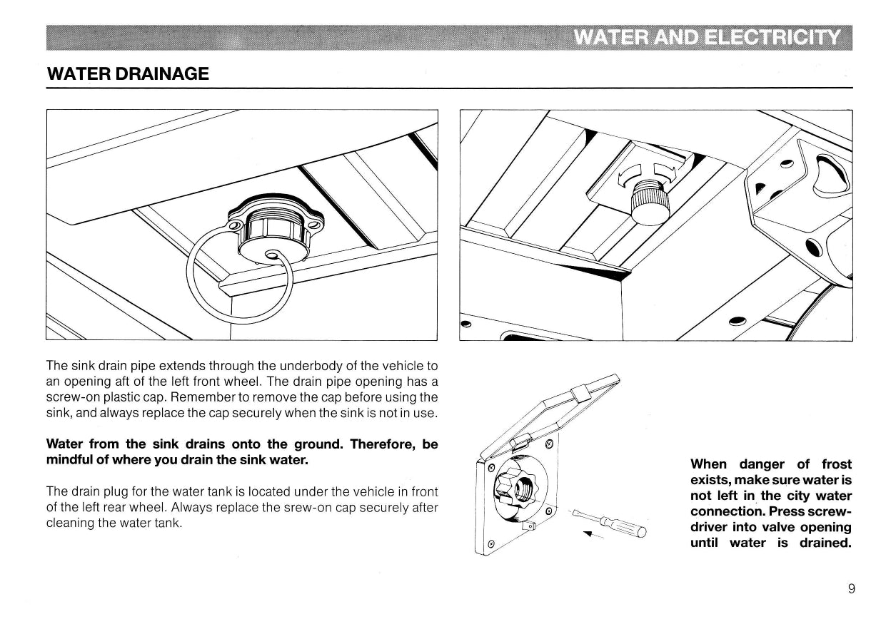 1987 Volkswagen Camper Owner's Manual Supplement | English