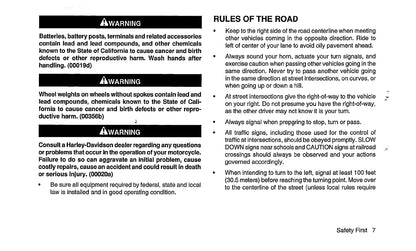 2005 Harley Davidson Softail Owner's Manual | English