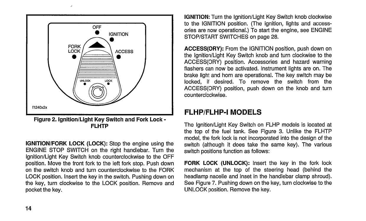 1996 Harley Davidson Police Owner's Manual | English