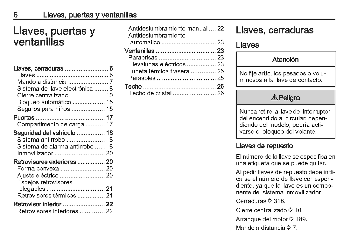 2023 Opel Corsa Owner's Manual | Spanish