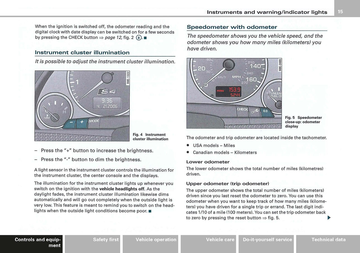 2006 Audi S4 Owner's Manual | English