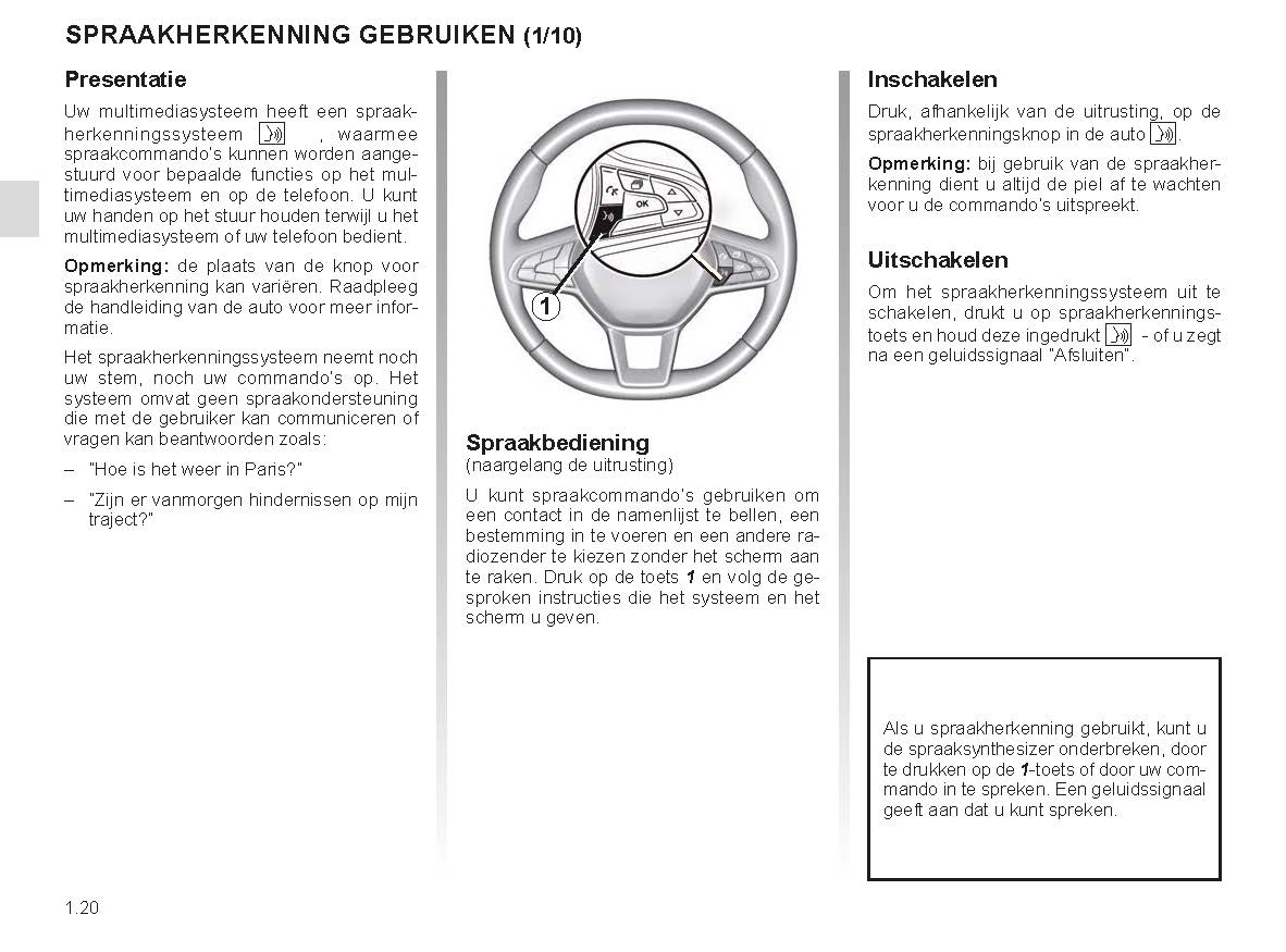 2023 Renault Easy Connect Owner's Manual | Dutch
