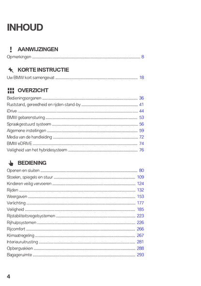 2019 BMW 5 Series PHEV Owner's Manual | Dutch