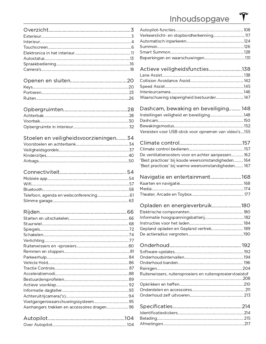 2024 Tesla Model 3 Gebruikershandleiding | Nederlands