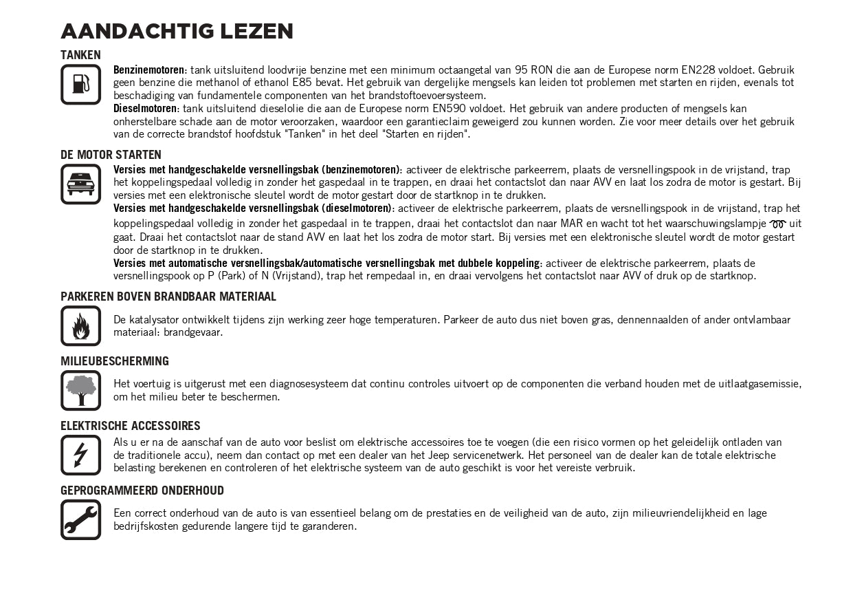 2023-2024 Jeep Renegade Gebruikershandleiding | Nederlands