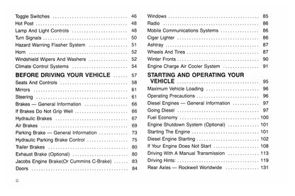 1992 Ford L-Series Owner's Manual | English