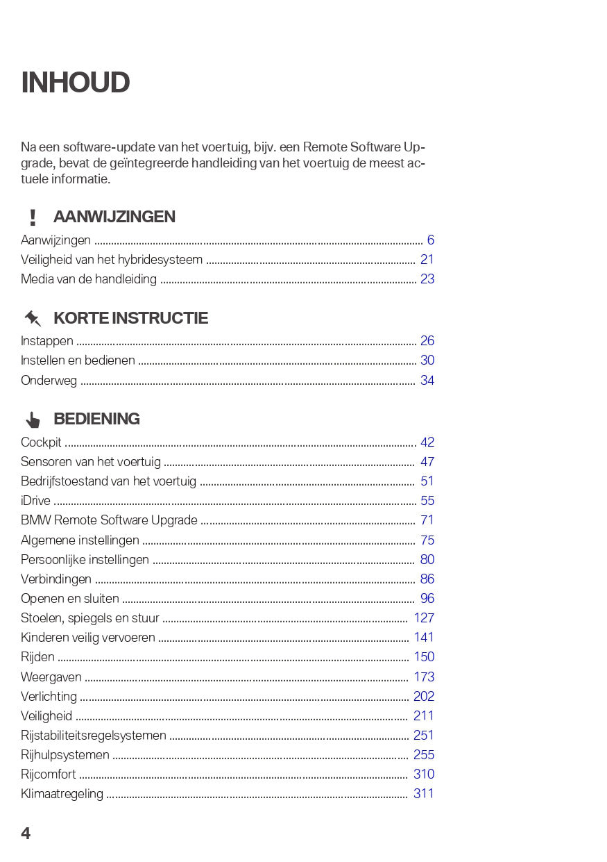 2022 BMW 3 Series Touring Plug In Hybrid Owner's Manual | Dutch