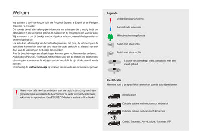 2022-2024 Peugeot Expert/e-Expert/Traveller/e-Traveller Gebruikershandleiding | Nederlands