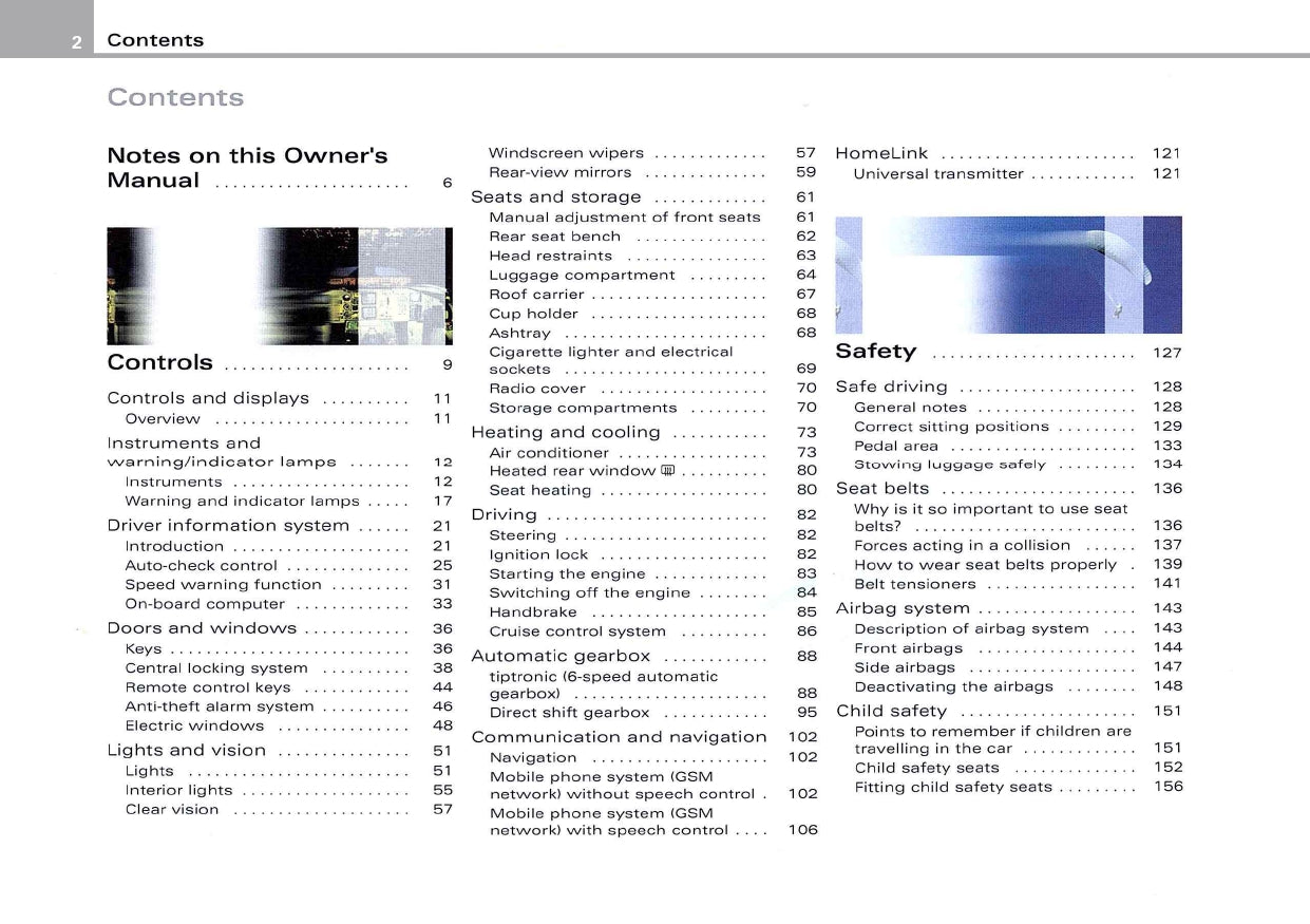 2004 Audi TT Coupe Owner's Manual | English