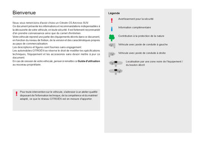 2022-2024 Citroën C5 Aircross Gebruikershandleiding | Frans