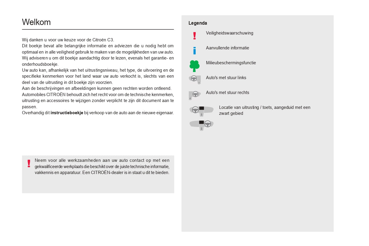 2022-2024 Citroën C3 Gebruikershandleiding | Nederlands