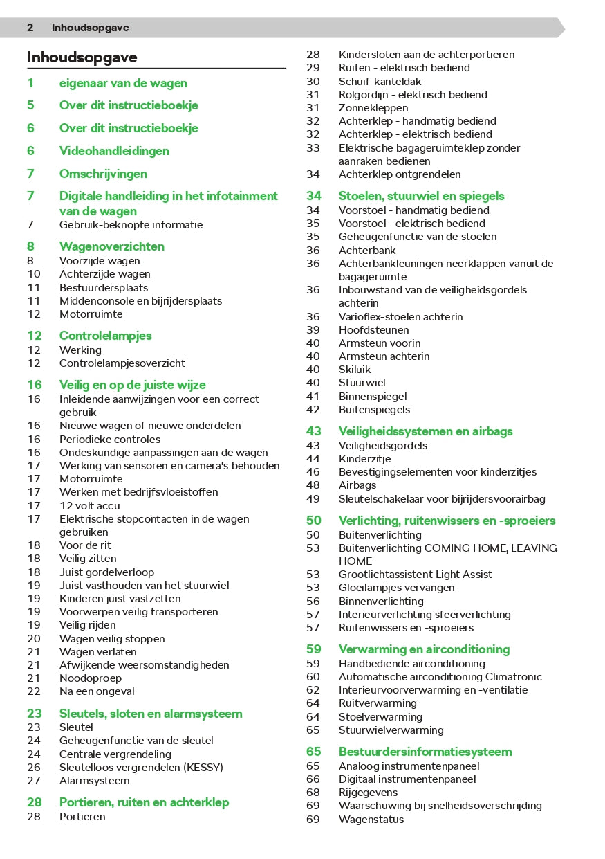 2020-2021 Skoda Karoq Owner's Manual | Dutch