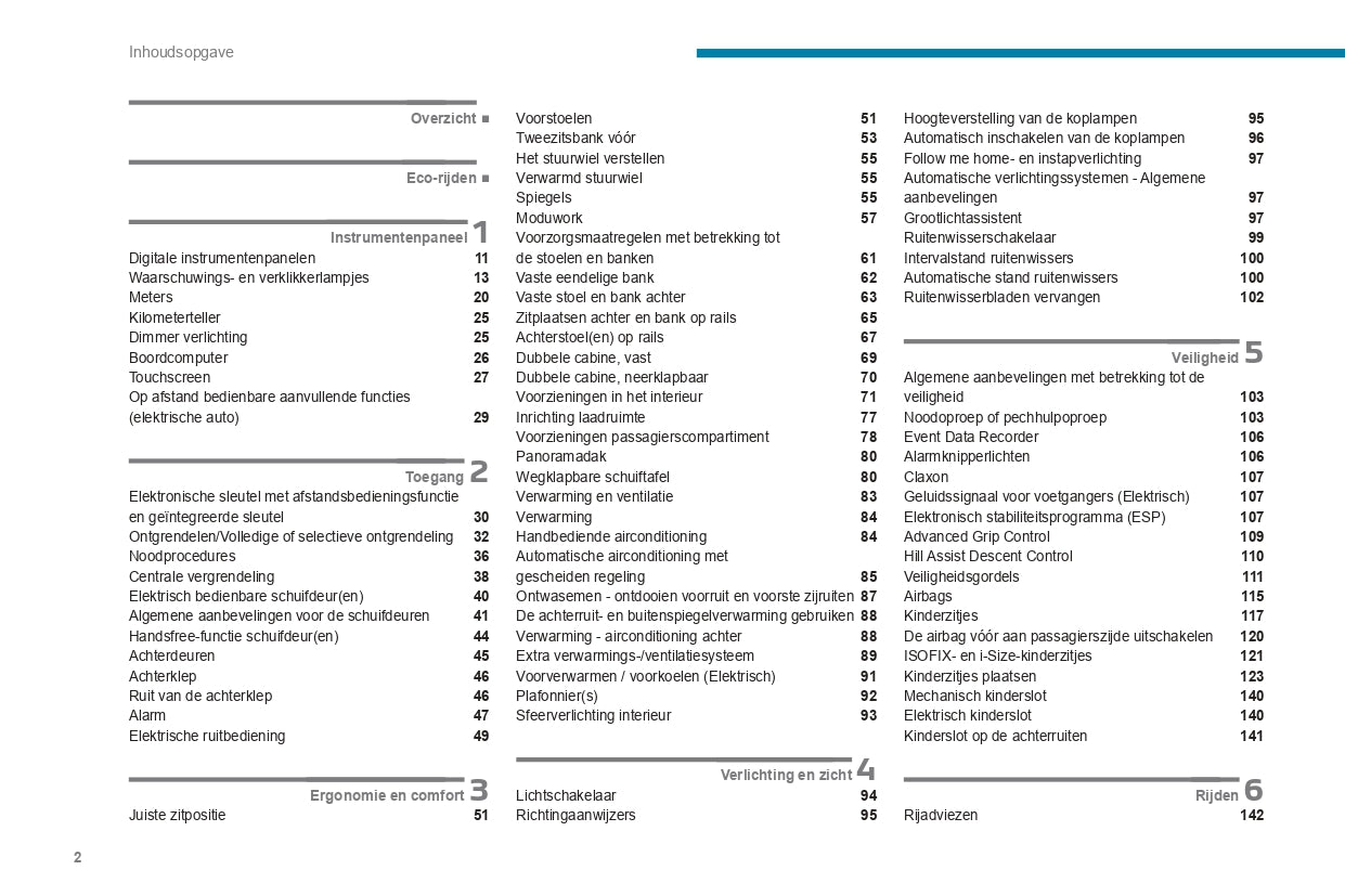 2024 Peugeot Expert/Traveller Owner's Manual | Dutch