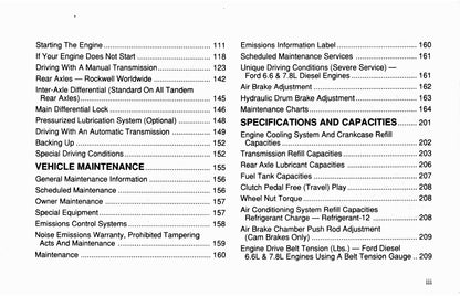 1993 Ford L-Series Owner's Manual | English