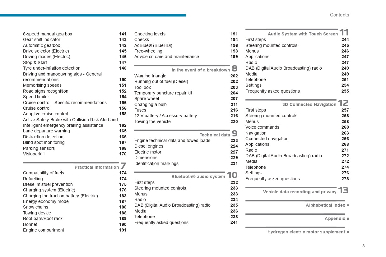 2022-2024 Peugeot Expert/Traveller/e-Expert/e-Traveller Owner's Manual | English