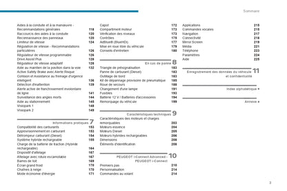 2023-2024 Peugeot 508/508SW Owner's Manual | French