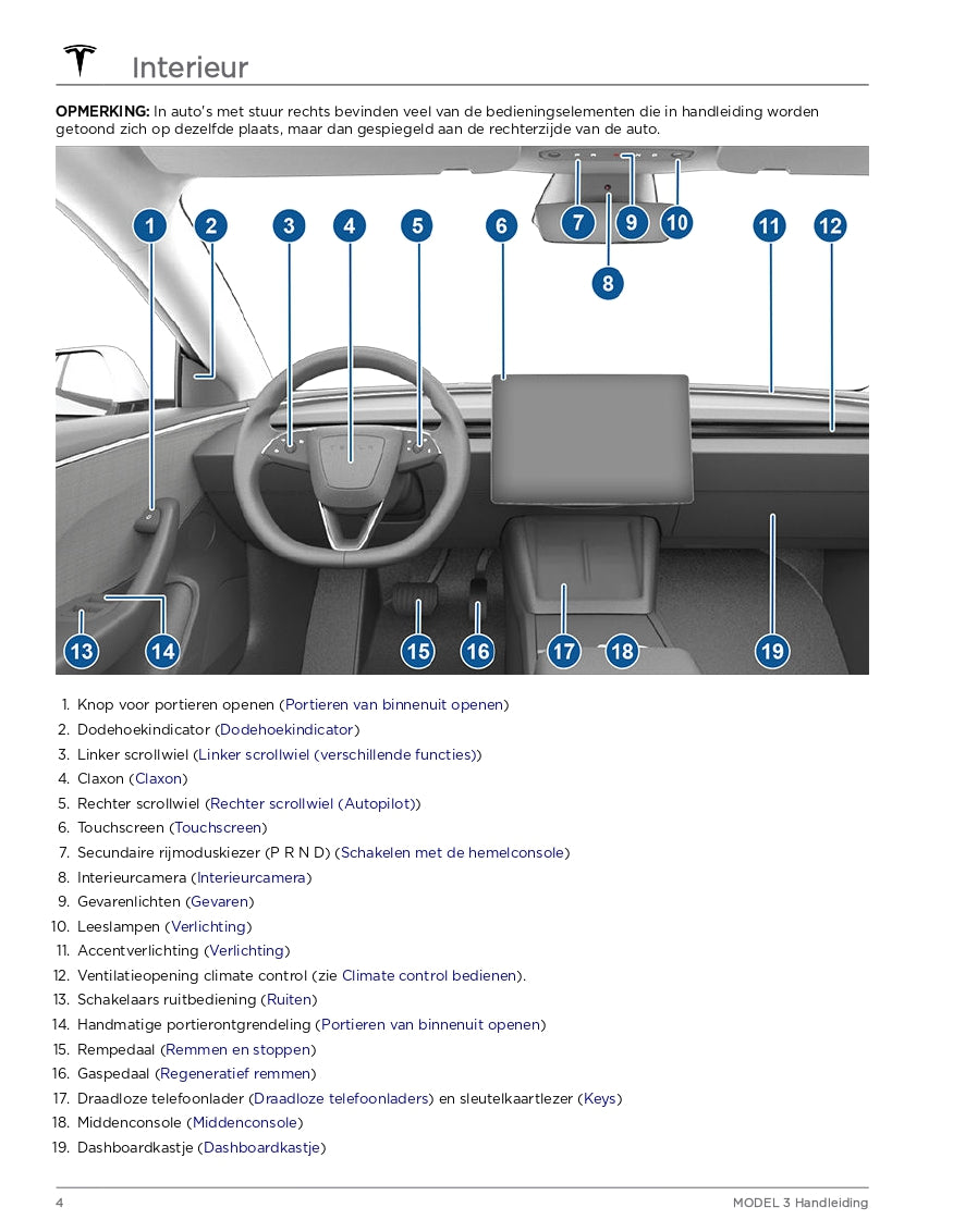 2024 Tesla Model 3 Gebruikershandleiding | Nederlands