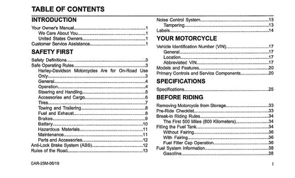 2020 Harley-Davidson Touring Manuel du propriétaire | Anglais