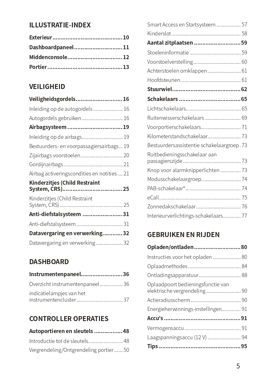 2022-2023 BYD Atto 3 Owner's Manual | Dutch