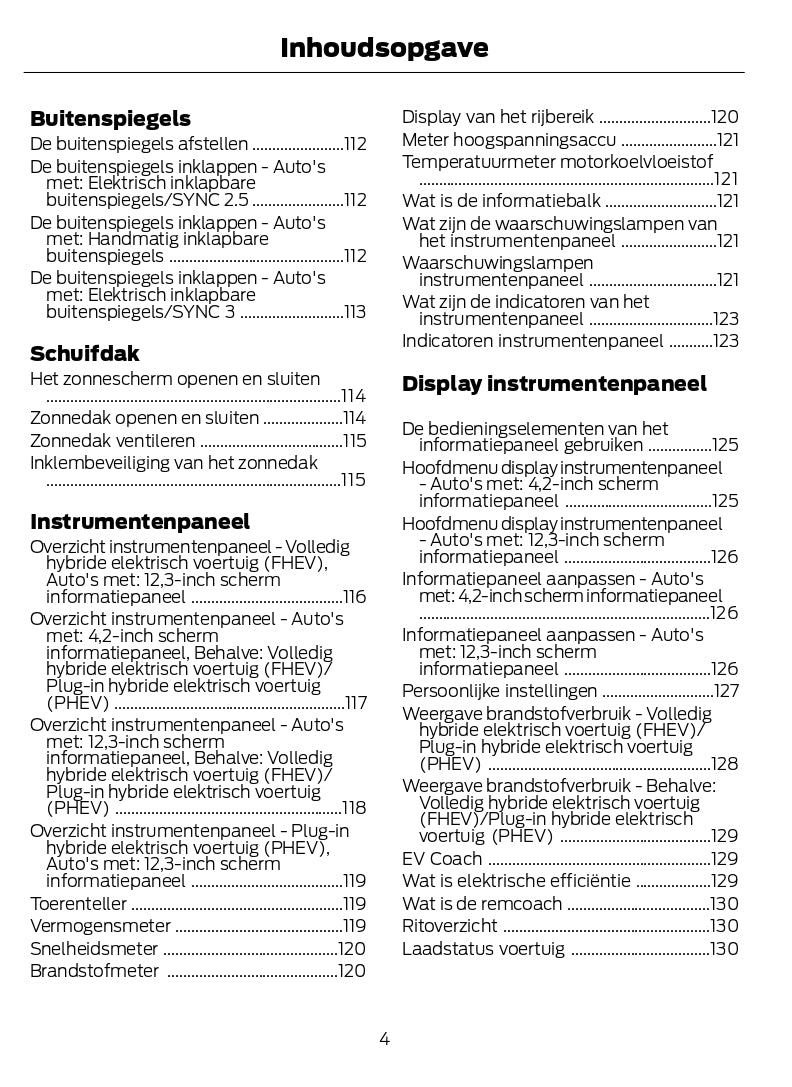 2022-2023 Ford Kuga Gebruikershandleiding | Nederlands