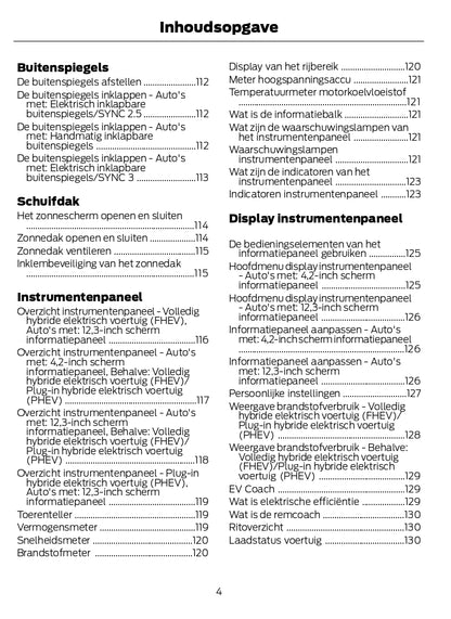 2022-2024 Ford Kuga Owner's Manual | Dutch