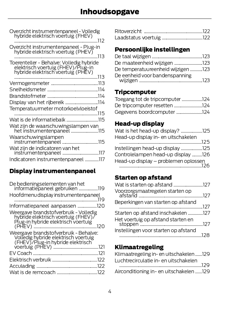 2024 Ford Kuga Gebruikershandleiding | Nederlands