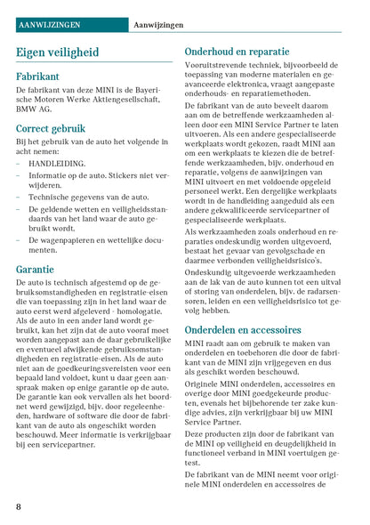 2020 Mini Clubman Gebruikershandleiding | Nederlands