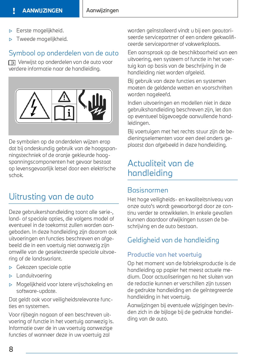 2023 BMW X5 PHEV Owner's Manual | Dutch