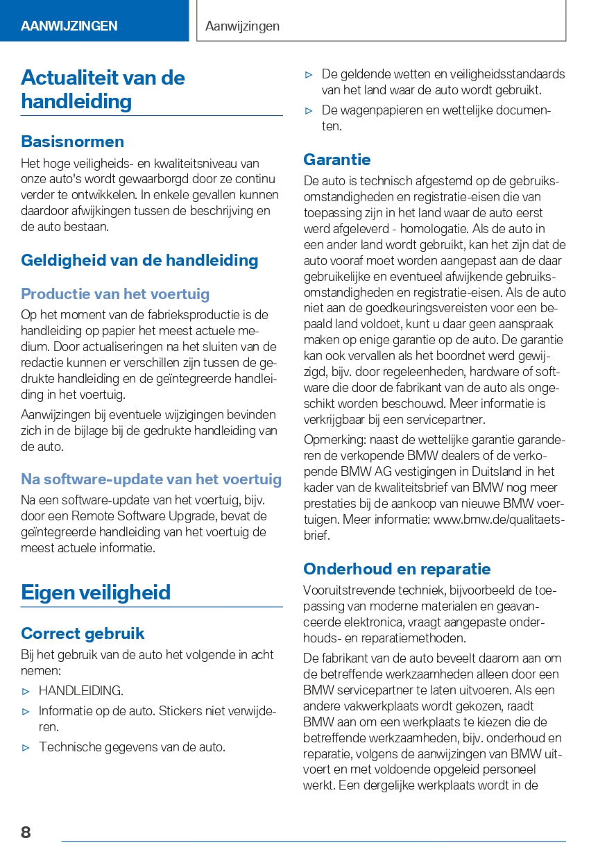 2022 BMW 3 Series Touring Plug In Hybrid Owner's Manual | Dutch