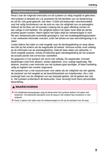 2022 Toyota bZ4X Infotainment Manual | Dutch