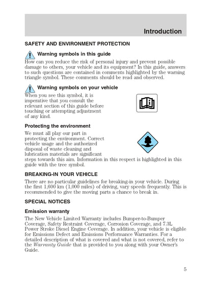 2003 Ford Excursion Owner's Manual | English