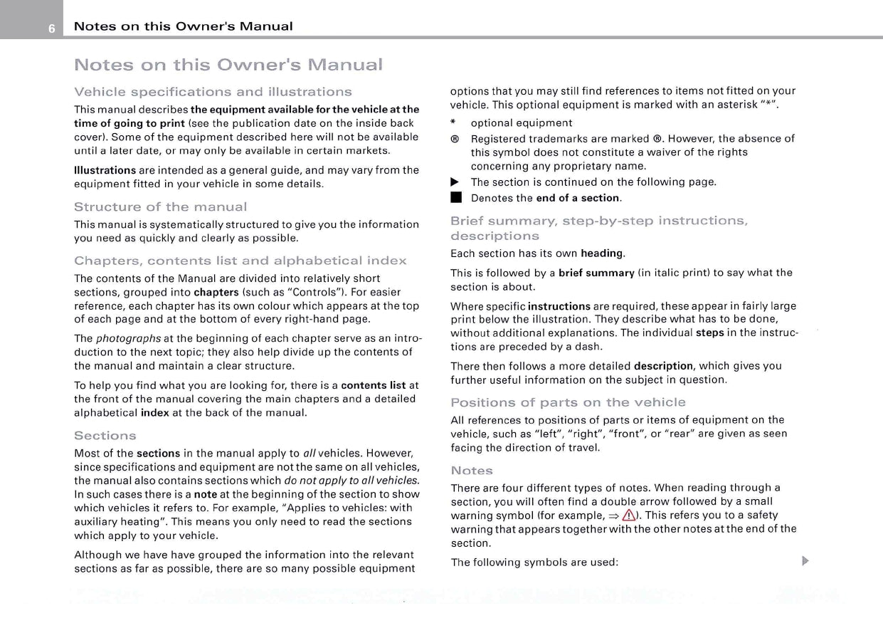 2004 Audi TT Coupe Owner's Manual | English