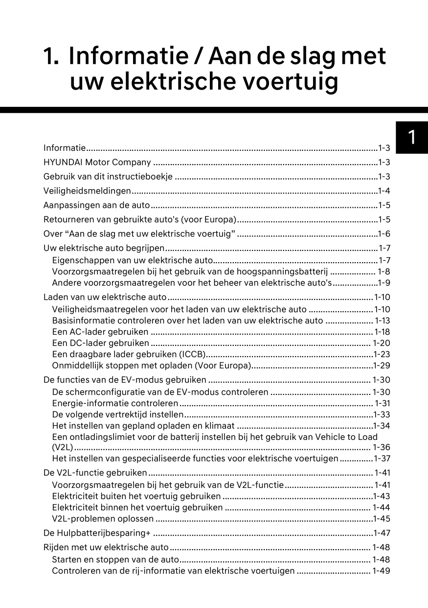 2022-2023 Hyundai Ioniq 6 Owner's Manual | Dutch