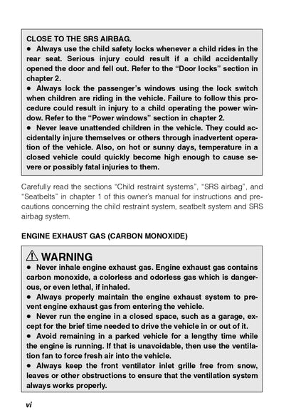 2003 Subaru Baja Owner's Manual | English