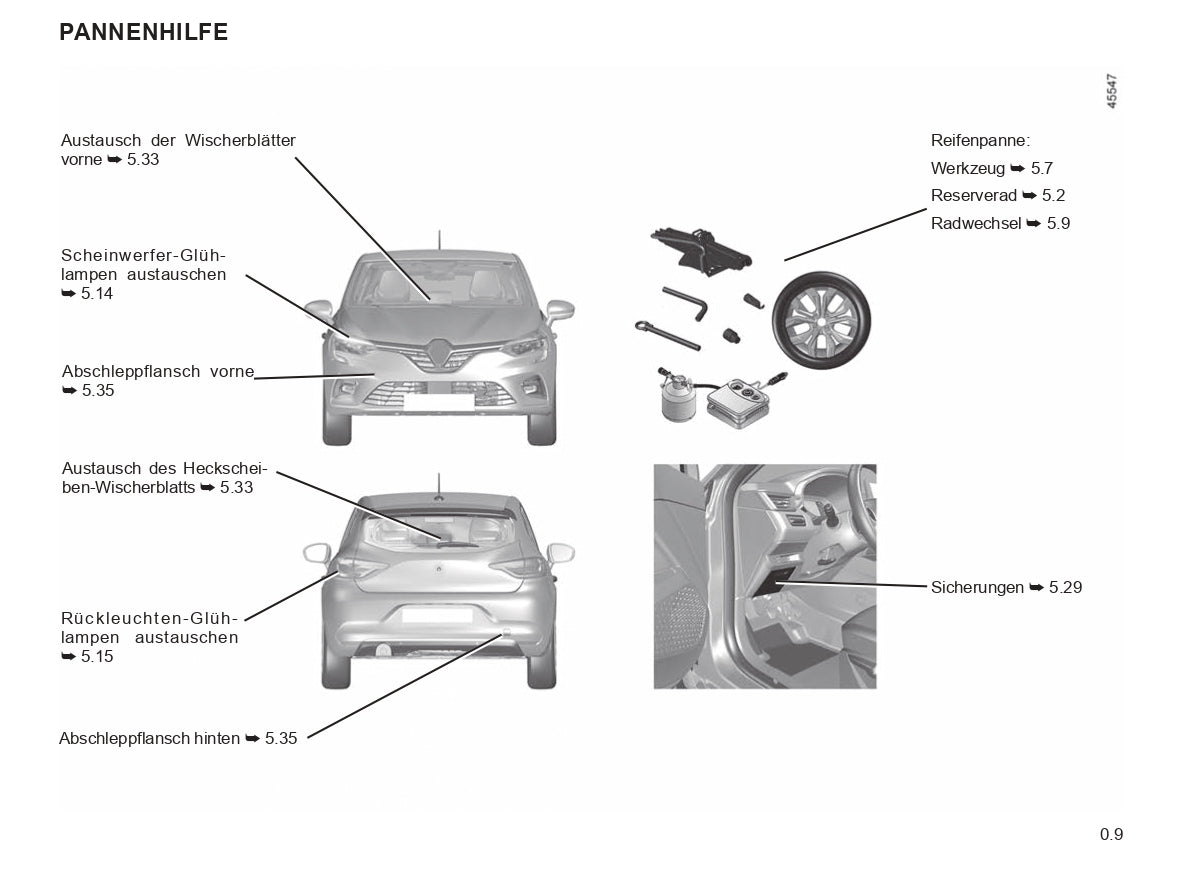 2022-2024 Renault Clio Owner's Manual | German