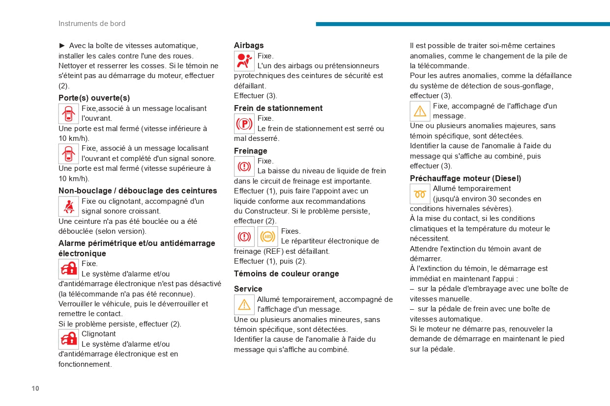 2022-2024 Peugeot Landtrek Owner's Manual | French