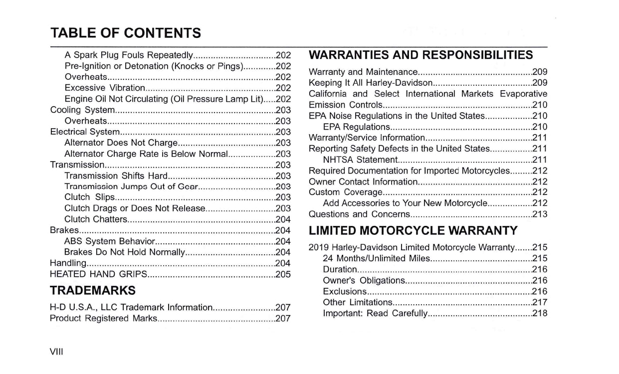 2019 Harley-Davidson FLHTKSE Owner's Manual | English