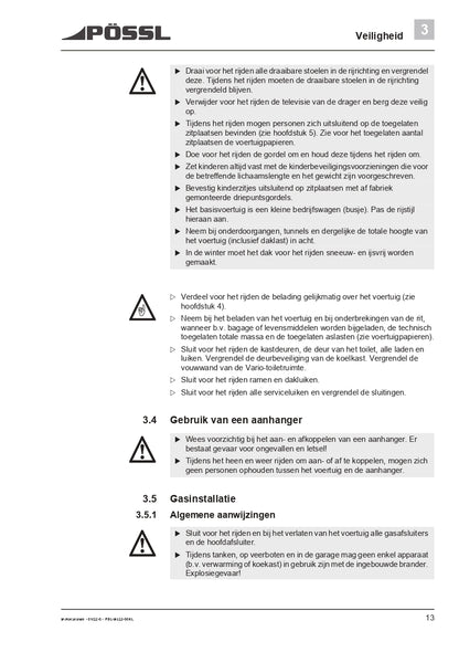 2019-2021 Pössl 2WIN Plus Owner's Manual | Dutch