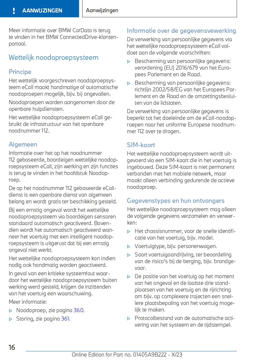 2023-2024 BMW M3 Touring Gebruikershandleiding | Nederlands