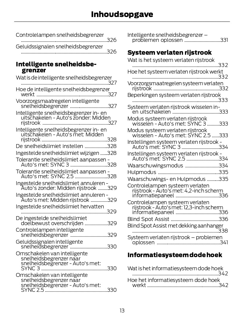 2022-2023 Ford Kuga Gebruikershandleiding | Nederlands