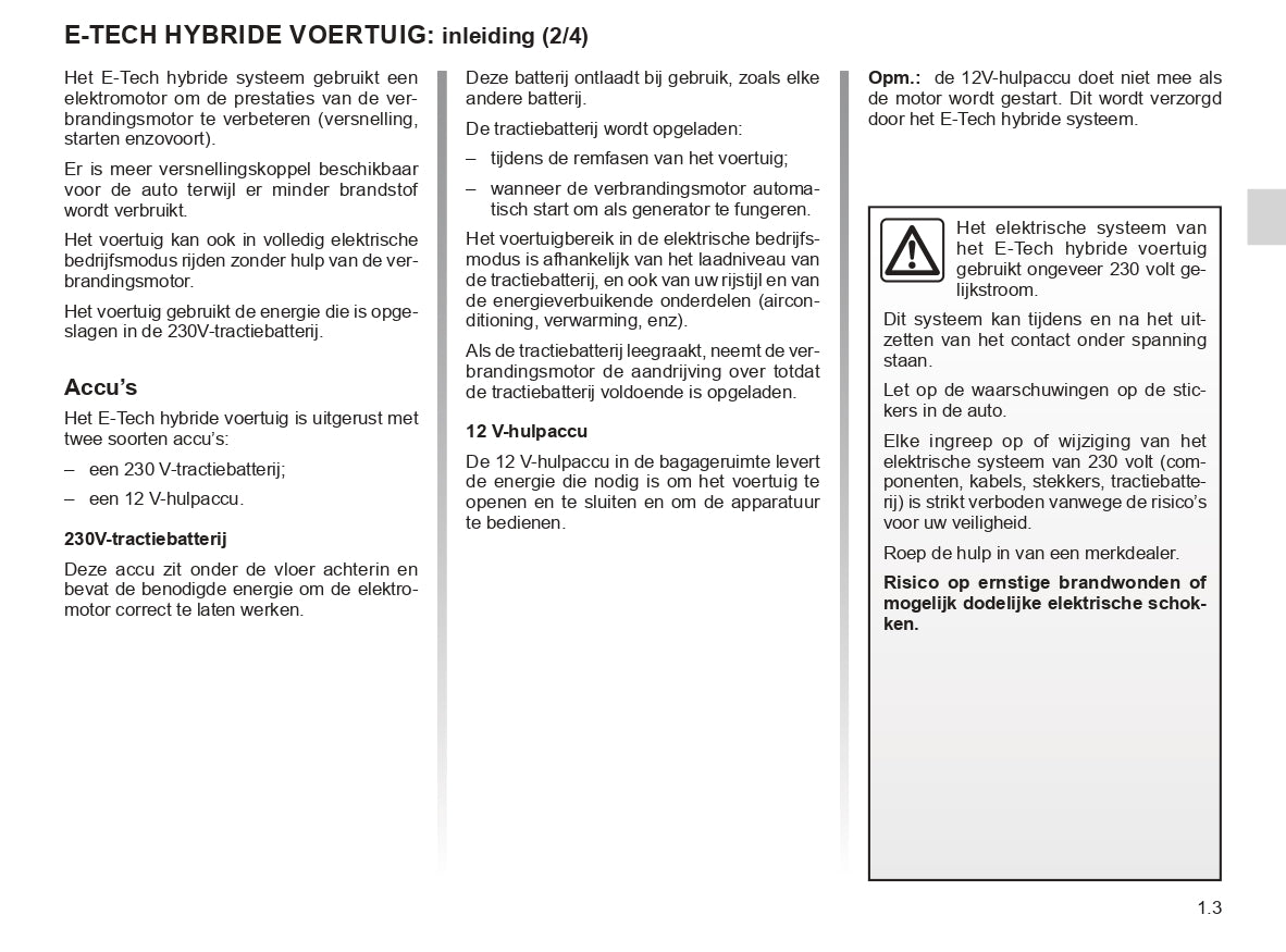 2023-2024 Renault Clio Owner's Manual | Dutch