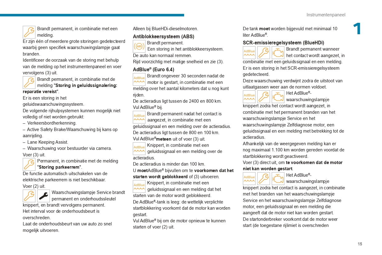 2024 Peugeot Expert/Traveller Owner's Manual | Dutch