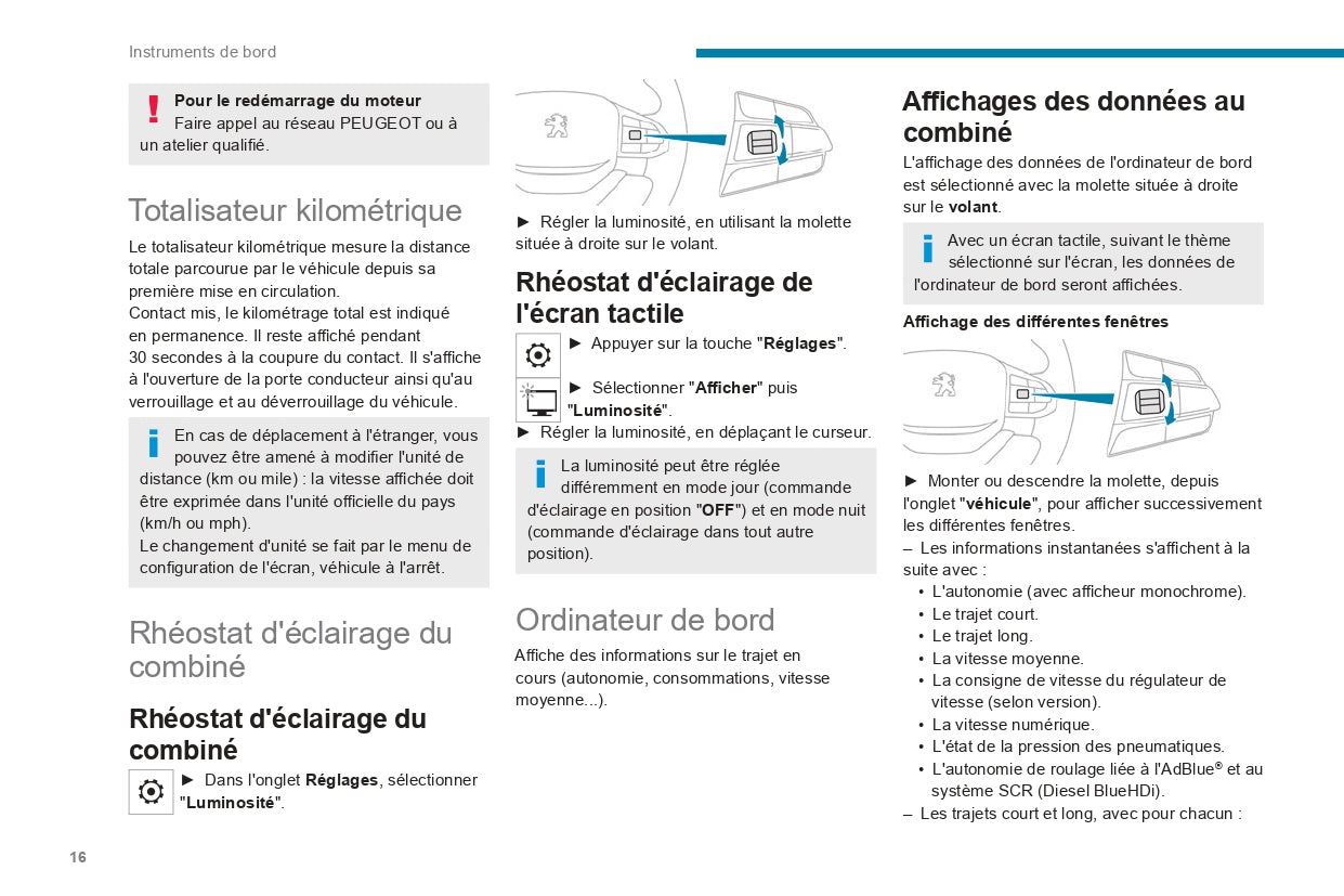 2022-2024 Peugeot Landtrek Owner's Manual | French