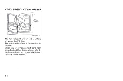 2010 Hino 145/165/185/238/258/268/308/338/358 Owner's Manual | English