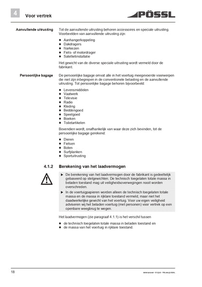 2019-2021 Pössl 2WIN Plus Owner's Manual | Dutch