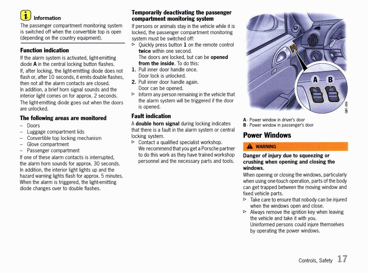 2011 Porsche Boxster/Boxster S/Boxster Spyder Owner's Manual | English