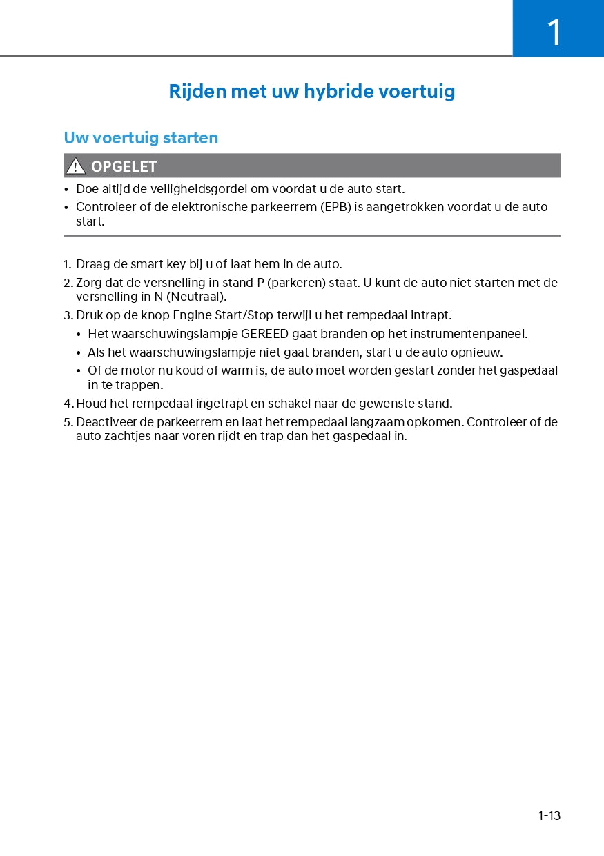 2024 Hyundai Kona Hybrid Owner's Manual | Dutch