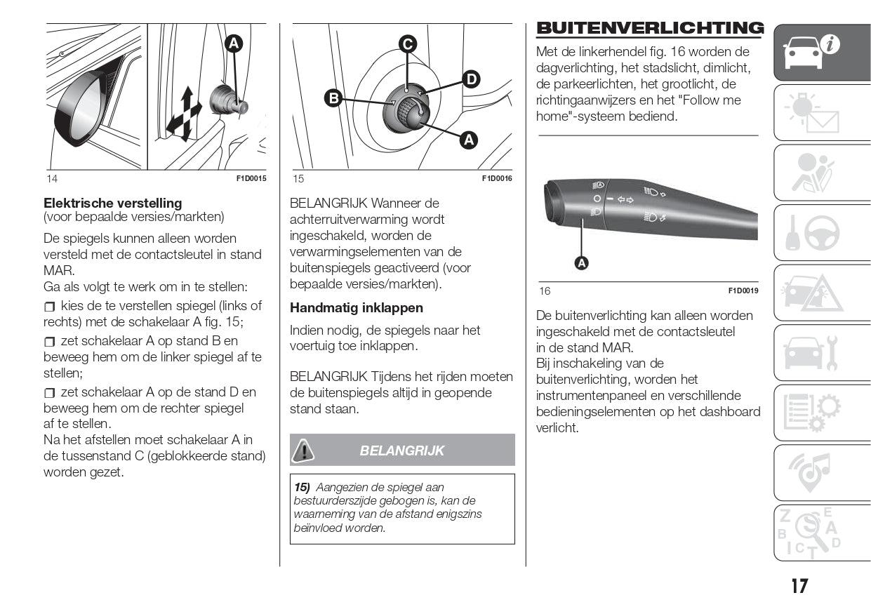 2016 Fiat Panda Owner's Manual | Dutch